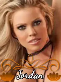 Blonde woman with confident expression, wearing a choker, in a portrait photo